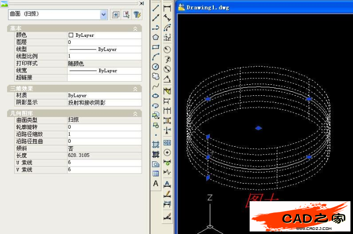 AutoCAD 2008三維教程：環(huán)形彈簧及弧線彈簧的幾種畫法_中國(guó)教程網(wǎng)
