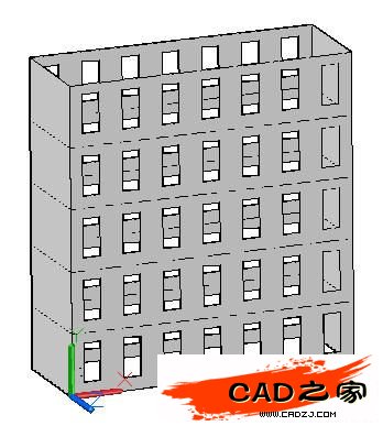 AutoCAD 2011新功能教程：曲面命令創建樓房_中國教程網