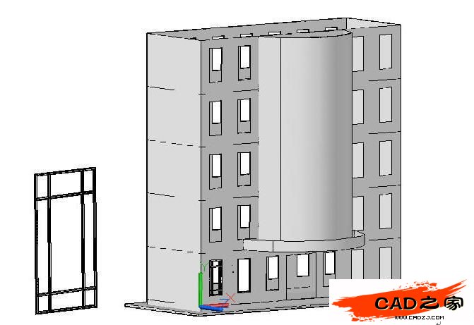 AutoCAD 2011新功能教程：曲面命令創建樓房_中國教程網