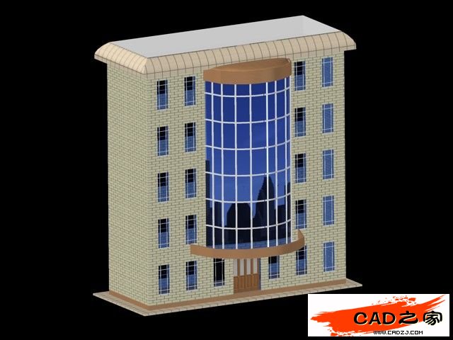 AutoCAD 2011新功能教程：曲面命令創建樓房_中國教程網