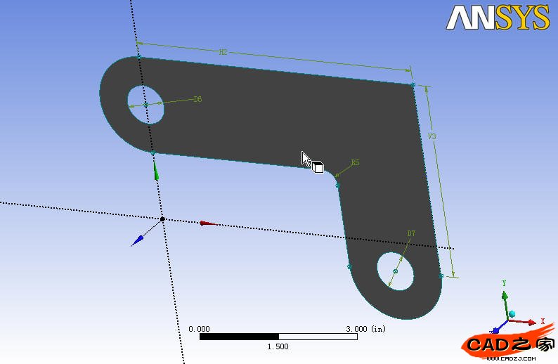 ANSYS Workbench 的一個簡單的結構分析實例 - 山高人為峰 - 山高人為峰的博客