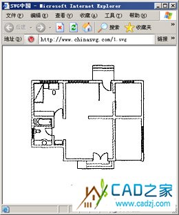 圖1 通過轉(zhuǎn)換器轉(zhuǎn)換后得到的SVG圖形 圖1 通過轉(zhuǎn)換器轉(zhuǎn)換后得到的SVG圖形