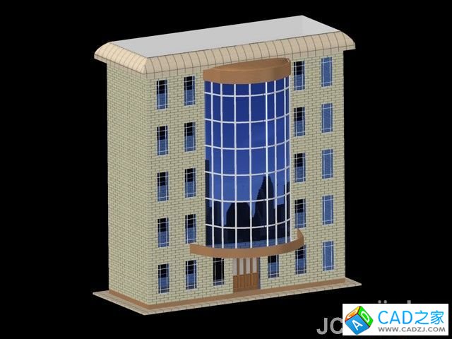 AutoCAD2011曲面命令創(chuàng)建樓房_天極設(shè)計(jì)在線整理