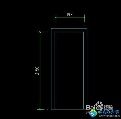 CAD怎么制作房間門立面圖