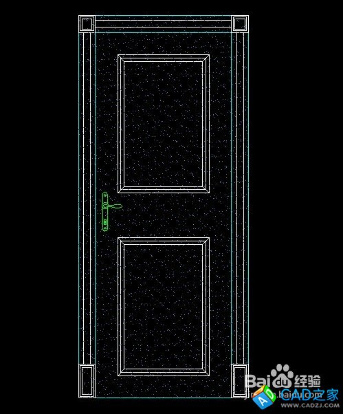 CAD怎么制作房間門立面圖