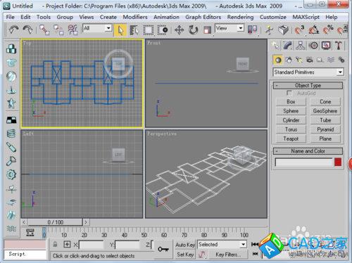 3dmax如何導入cad