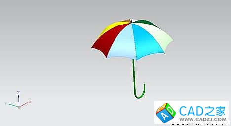 UG建模之雨傘 UG建模之雨傘