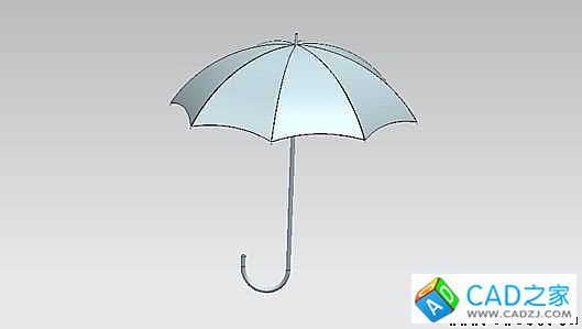 UG建模之雨傘 UG建模之雨傘