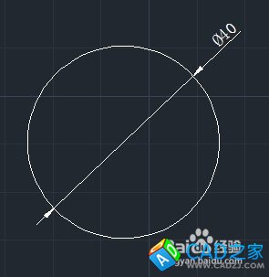 cad教程之標注命令：[7]直徑標注