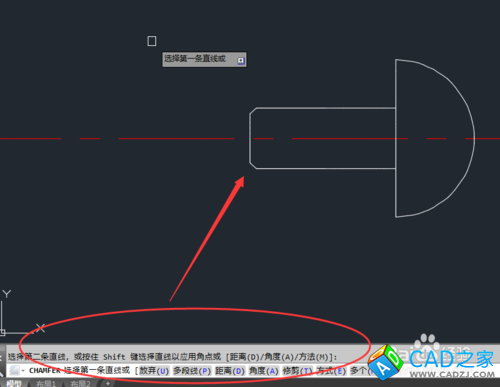 如何用CAD2015畫螺釘二維圖