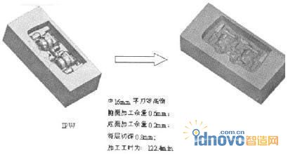 基于IPW的粗加工工藝參數及效果圖